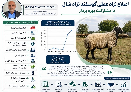 اصلاح نژاد عملی گوسفند نژاد شال به مشارکت بهره بردار