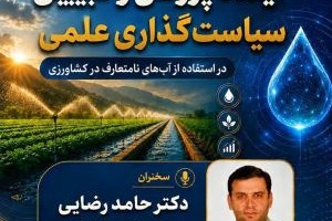 آینده پژوهشی و تبیین سیاست گذاری علمی در استفاده از آبهای نامتعارف در کشاورزی