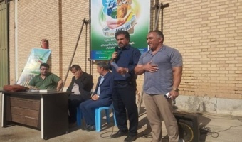نهمین کاروان ترویج بهره‌وری ویژه الگوی کشت ملی محصولات زراعی با رویکرد تغییر اقلیم در شهرستان بوئین زهرا