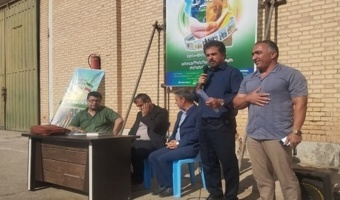 نهمین کاروان ترویج بهره‌وری ویژه الگوی کشت ملی محصولات زراعی با رویکرد تغییر اقلیم در شهرستان بوئین زهرا