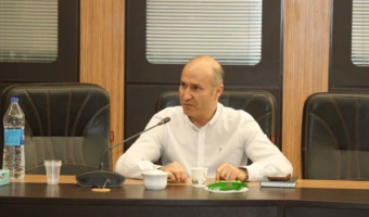 حضور دکتر حامد مازندرانی، رئیس دانشکده کشاورزی دانشگاه بین‌المللی، در نشست آینده پژوهی آبهای نامتعارف در کشاورزی قزوین