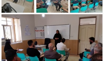 حضور محققین در عرصه ؛ برگزاری دوره آموزشی کرم برگخوار پاییزه در شهرستان بویین زهرا مرکز دانسفهان