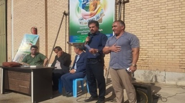 نهمین کاروان ترویج بهره‌وری ویژه الگوی کشت ملی محصولات زراعی با رویکرد تغییر اقلیم در شهرستان بوئین زهرا