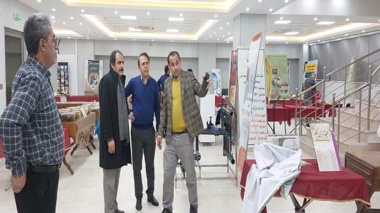 حضور مهرزاد محصص مستشاری و اعضای کمیته اجرایی در برپایی نمایشگاه