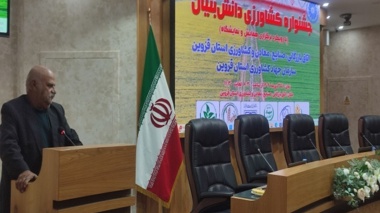 مدیرعامل مجمع ملی خبرگان کشاورزی کشور در جشنواره کشاورزی دانش بنیان قزوین 1404	حسین کاکاوند