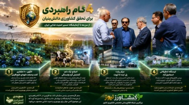 ۴ گام راهبردی سازمان تات برای تحقق کشاورزی دانش‌بنیان در سفر قزوین