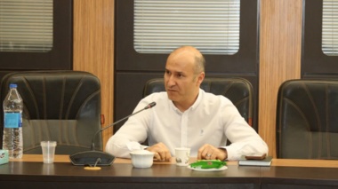 حضور دکتر حامد مازندرانی، رئیس دانشکده کشاورزی دانشگاه بین‌المللی، در نشست آینده پژوهی آبهای نامتعارف در کشاورزی قزوین