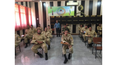 برگزاری کلاس آموزشی پرورش دام سبک برای سربازان وظیفه لشکر ۱۶ زرهی و مکانیزه قزوین