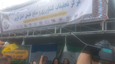 بازدید وزیر جهاد کشاورزی از غرفه مرکز تحقیقات و آموزش کشاورزی و منابع طبیعی استان قزوین در جشنواره ملی زیتون طارم سفلی